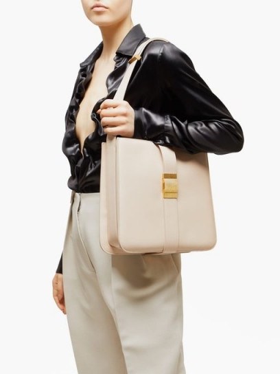 BOTTEGA VENETA Marie cream leather tote bag ~ chic bags - flipped