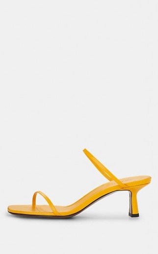 NEOUS Fadenia Yellow Leather Sandals - flipped