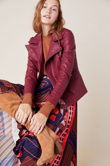Anthropologie Petula Moto Jacket in Wine | colours for Fall - flipped