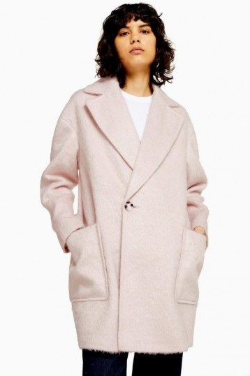 TOPSHOP Pink Double Breasted Coat ~ Autumn wardrobe essential - flipped