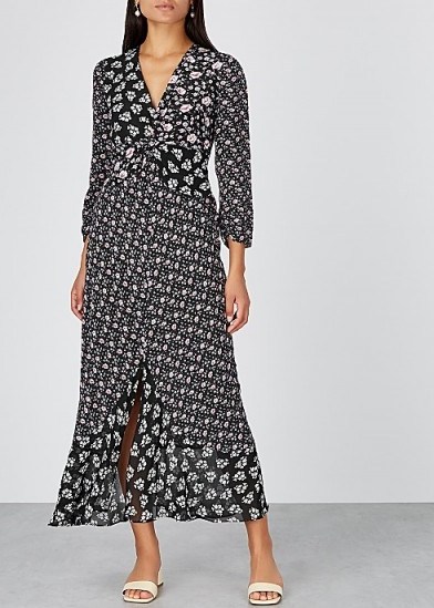 RIXO Chelsea floral-print silk maxi dress / mixed flower prints - flipped