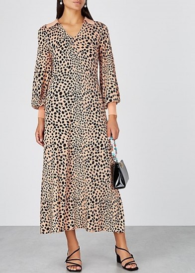 RIXO Leopard-print jersey maxi dress - flipped