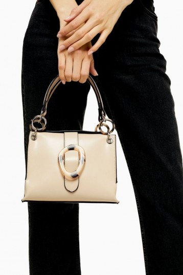 Topshop STORM Cream Buckle Shoulder Bag | chic and affordable handbag