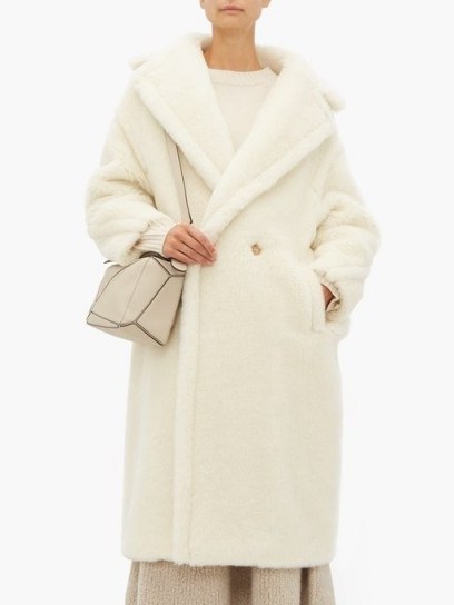 MAX MARA White Teddy coat ~ luxe winter coats - flipped