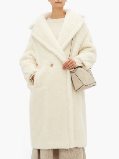 MAX MARA White Teddy coat ~ luxe winter coats