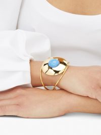 JOELLE KHARRAT Chapiteau gold-plated cuff bracelet | luxe boho accessory