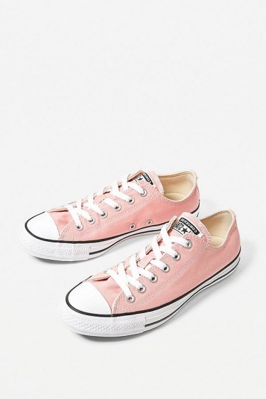 Converse Chuck Taylor All Star Ox Pink Low Top Trainers ~ girly sneakers - flipped