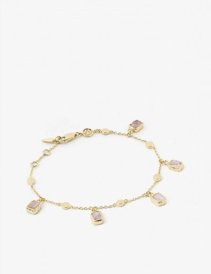 MISSOMA LTD Lena Pink Rhodochrosite charm bracelet / bracelets / charms - flipped