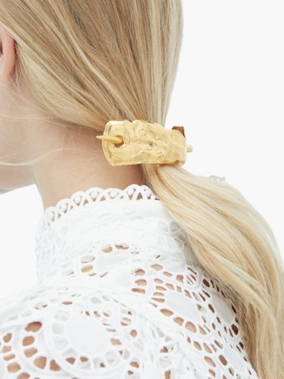 ALIGHIERI Moonlight Dance gold-plated hair pin | luxe ponytail accessory