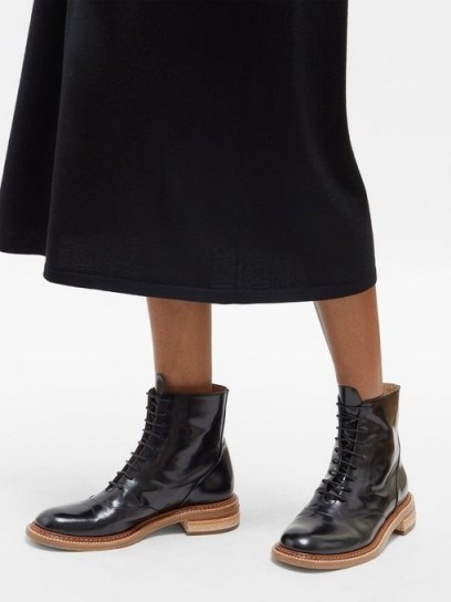 GABRIELA HEARST Robin leather ankle boots in black - flipped