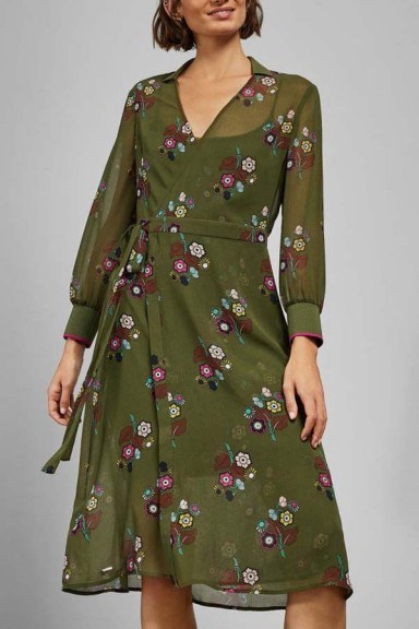 Ted Baker Mammil Floral Wrap Dress - flipped