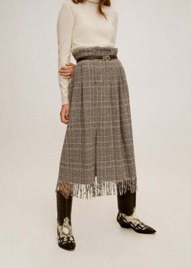 MANGO Wool fringed skirt – REF. 51065029-INDIA-LM