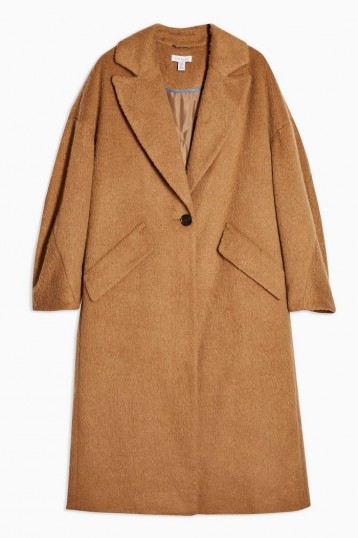 Topshop Camel Slouchy Coat | light-brown Fall coats
