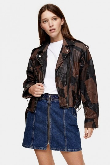 TOPSHOP CONSIDERED Black Patch Jacket – patchwork jackets