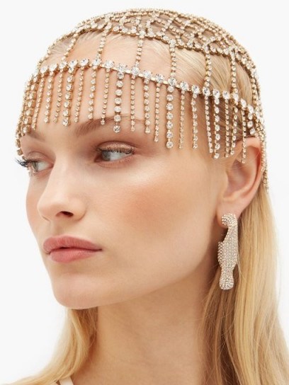 ROSANTICA BY MICHELA PANERO Divinità crystal-embellished headpiece / sparkling headpieces / event accessories - flipped