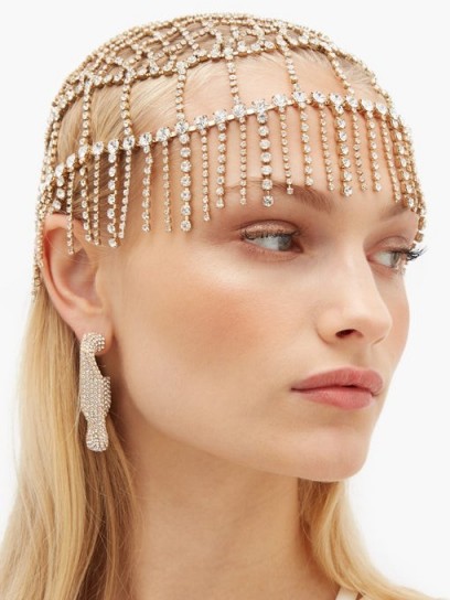 ROSANTICA BY MICHELA PANERO Divinità crystal-embellished headpiece / sparkling headpieces / event accessories