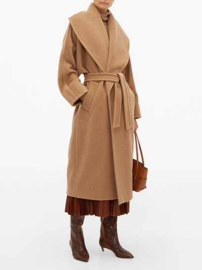 MAX MARA Fretty coat in camel ~ classic wrap coats - flipped