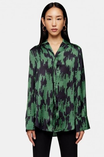 Ikat Print Shirt By Topshop Boutique - flipped