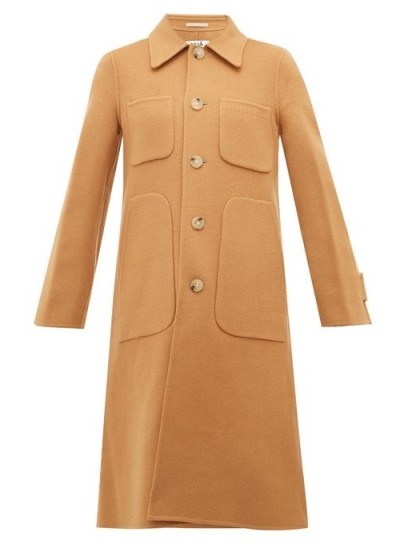 ACNE STUDIOS Orein single-breasted double-faced wool coat ~ tan winter coats - flipped