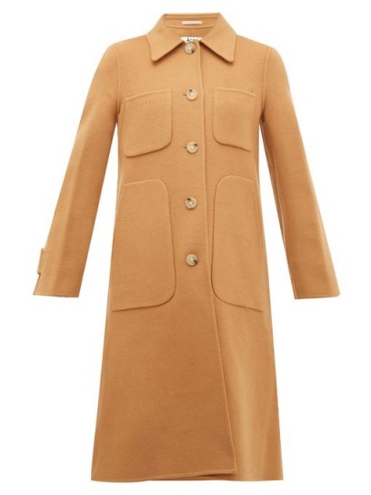 ACNE STUDIOS Orein single-breasted double-faced wool coat ~ tan winter coats