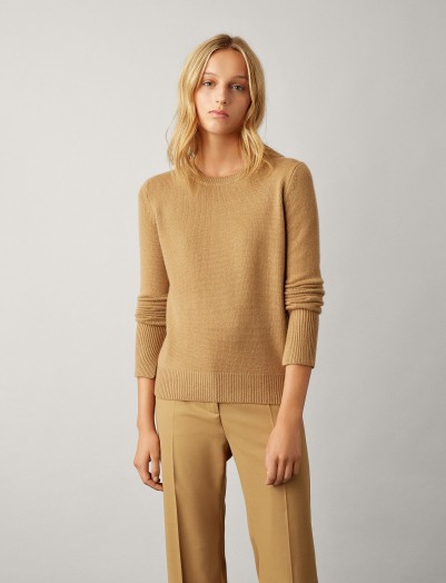 Joseph Pure Cashmere Knit in Camel | classic knitwear | winter wardrobe staple