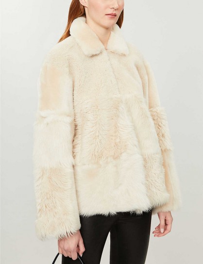 WHISTLES Hema faux-fur panelled shearling coat – luxe winter jackets