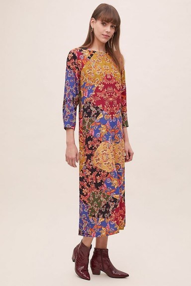 Kachel Sarita Floral Midi Dress – multi-print dresses - flipped