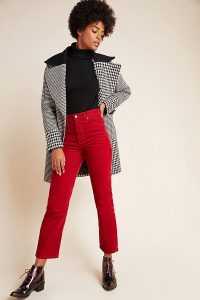 NVLT Colourblocked Plaid Coat in Black and White / wide lapel coats