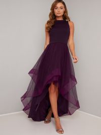 Chi Chi Thais Dress in Berry | layered high low dresses