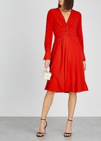 EQUIPMENT Andrea red twisted dress