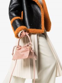 YUZEFI mini Bom leather mini bag in pale pink