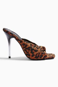 Topshop ROAR Leopard Print Mules | glamorous party heels