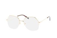 Stella McCartney SC 0159O 001 gold half-rim metal frame – round style frames – funky glasses