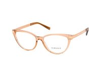 Versace VE 3271 5304 transparent brown frames – Butterfly / Cat eye frame glasses
