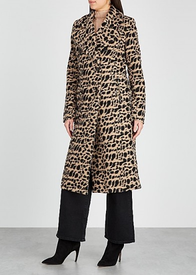 BY MALENE BIRGER Belloa cheetah-print wool-blend coat / modern day glamour