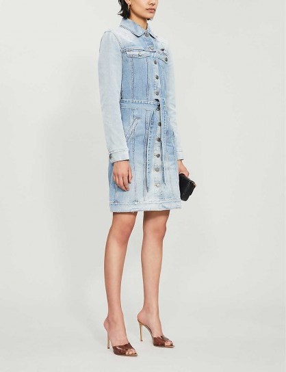 GIVENCHY Belted ripped denim mini dress | keep it chic and casual - flipped