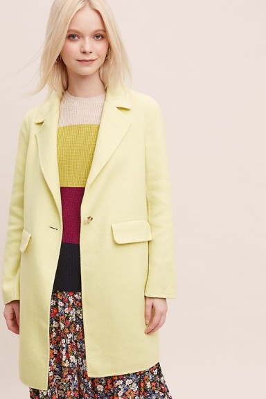 Rino & Pelle Coat in Yellow | spring coats / colours