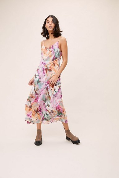 Kachel Layla Silk Tie-Dyed Maxi Dress - flipped