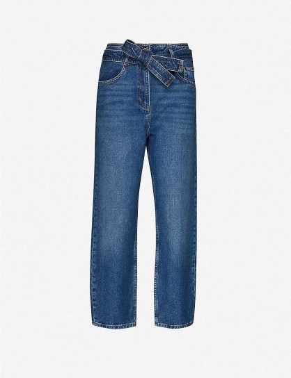 CLAUDIE PIERLOT Persane faded straight-leg high-rise jeans - flipped