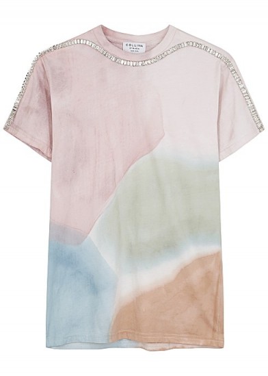 COLLINA STRADA X Charlie Engham Sporty Spice tie-dyed T-shirt / embellished tee