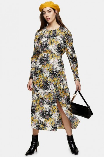TOPSHOP Fresh Floral Print Midi Dress / all new spring fashion 2020