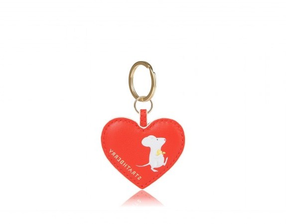 Strathberry HEART KEY CHARM IN RED – CHINESE NEW YEAR LIMITED EDITION - flipped