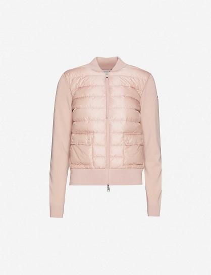 MONCLER Padded shell jacket in Pink