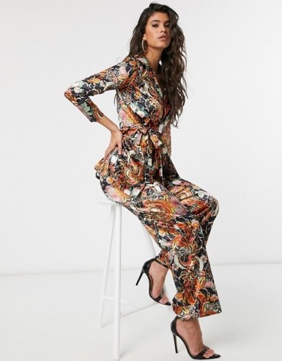 New Girl Order dragon floral satin co-ord - flipped