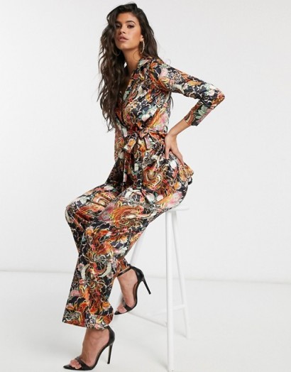 New Girl Order dragon floral satin co-ord