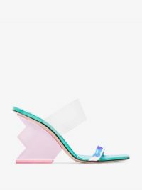 Nicholas Kirkwood Multicoloured Aurora 90 PVC And Plexi Sandals | contemporary clear sandal