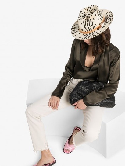 NICK FOUQUET Zeal zebra-print wool-felt hat - flipped