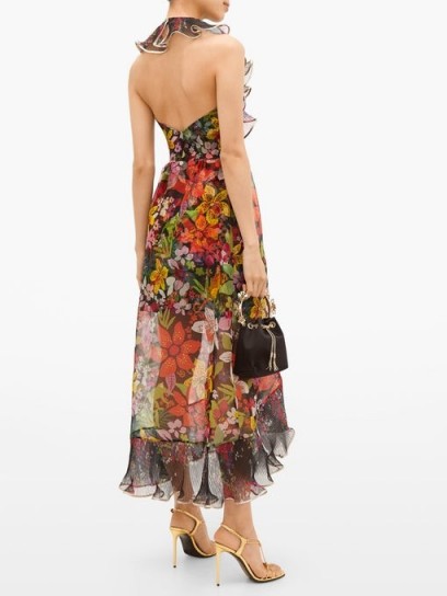 DUNDAS Ruffled floral silk-organza dress – feminine ruffles