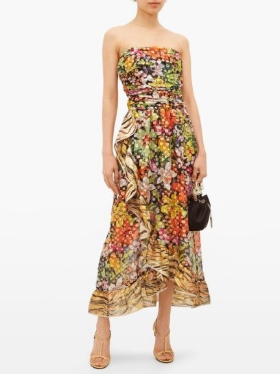 DUNDAS – Ruffled floral-print silk-blend chiffon dress – feminine occasion look - flipped