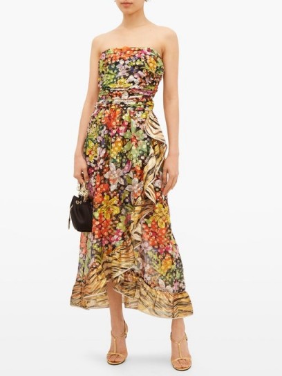 DUNDAS – Ruffled floral-print silk-blend chiffon dress – feminine occasion look